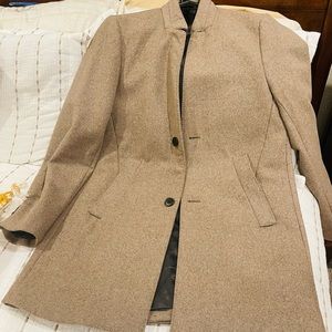 Tan Wool-blend coat